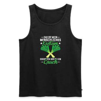 Lauch Kostüm Bodybuilding Satire Gym Jga - Männer Premium Bio Tank Top - Schwarz - Vorne - Michal (187cm)