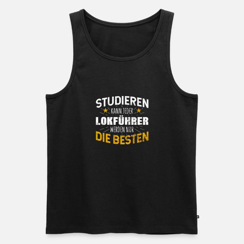 Lokführer - Männer Premium Bio Tank Top - Schwarz