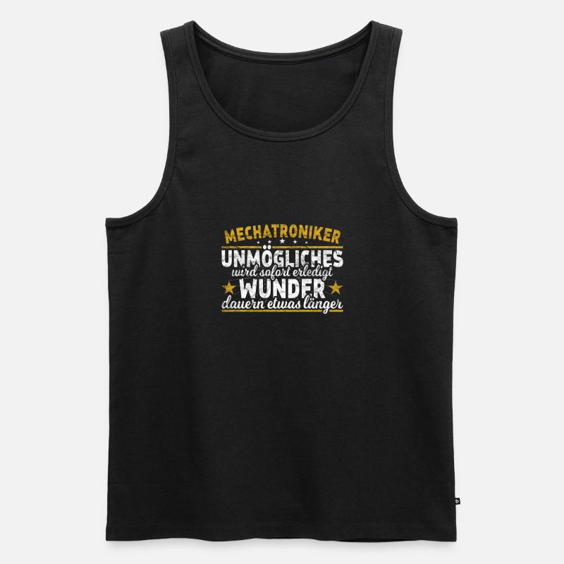 Mechatroniker - Männer Premium Bio Tank Top - Schwarz