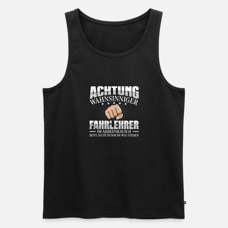 Fahrlehrer - Männer Premium Bio Tank Top - Schwarz