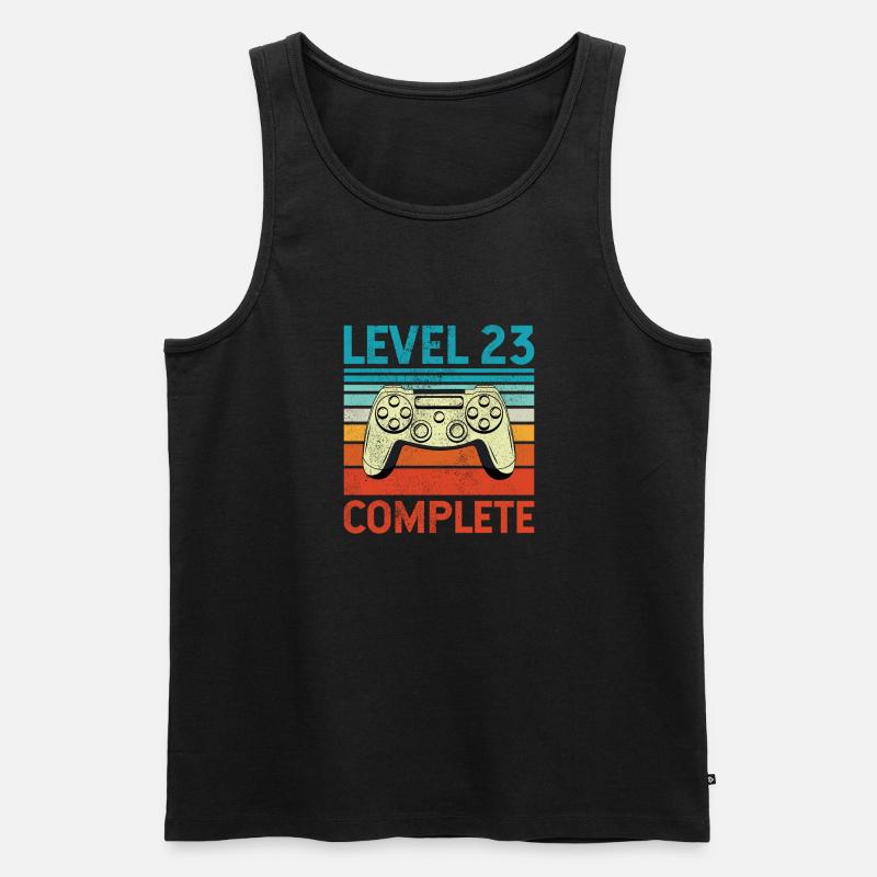 Level 23 Complete - Männer Premium Bio Tank Top - Schwarz