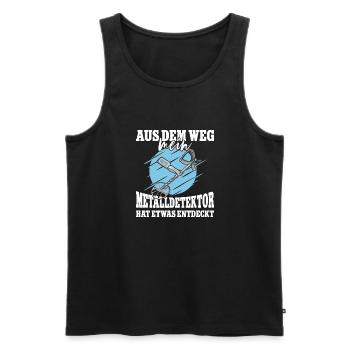 Sondeln Sondel Metalldetektor Schatzsuche - Männer Premium Bio Tank Top - Schwarz - Vorne - Michal (187cm)