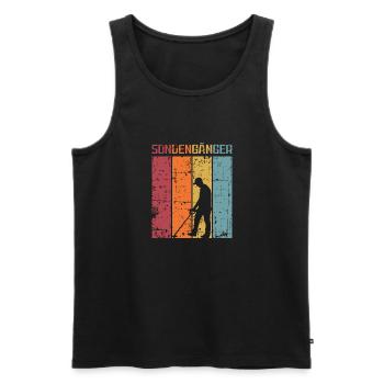 Sondeln Sondel Metalldetektor Schatzsuche - Männer Premium Bio Tank Top - Schwarz - Vorne - Michal (187cm)