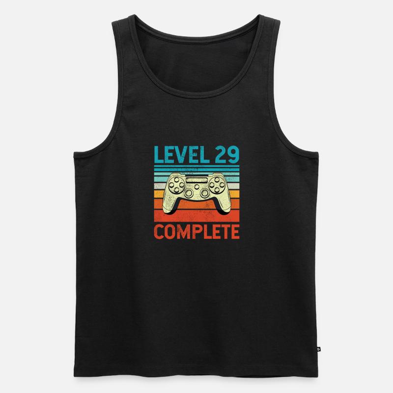 Level 29 Complete - Männer Premium Bio Tank Top - Schwarz