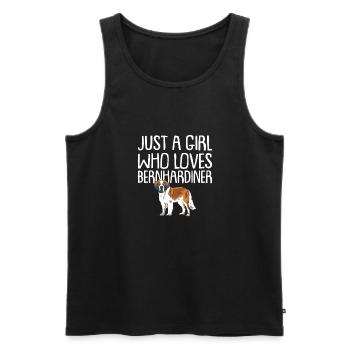 St. Bernard Gift Dogs - Men's Premium Organic Tank Top - black - Front - Michal (187cm)