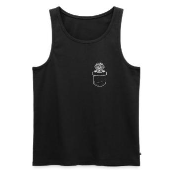 Bolonka Zwetna Chiens cadeaux - Débardeur bio Premium Homme - noir - Devant - Michal (187cm)