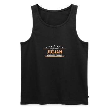 Professionell Julian Name Vorname - Männer Premium Bio Tank Top - Schwarz - Vorne - Michal (187cm)