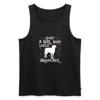 Broholmer Gift Dogs - Men's Premium Organic Tank Top - black - Front - Michal (187cm)