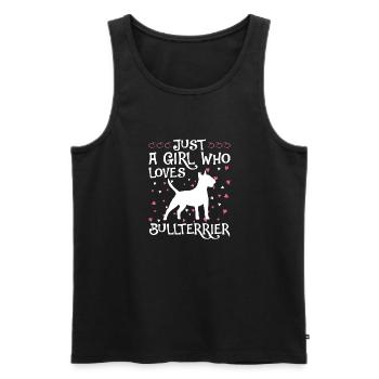Bull Terrier Chiens cadeaux - Débardeur bio Premium Homme - noir - Devant - Michal (187cm)
