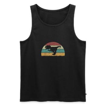Allosaurus Dinosaur Children Dino Gift - Men's Premium Organic Tank Top - black - Front - Michal (187cm)
