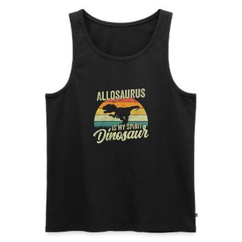 Allosaurus Dinosaure Enfants Dino Cadeau - Débardeur bio Premium Homme - noir - Devant - Michal (187cm)
