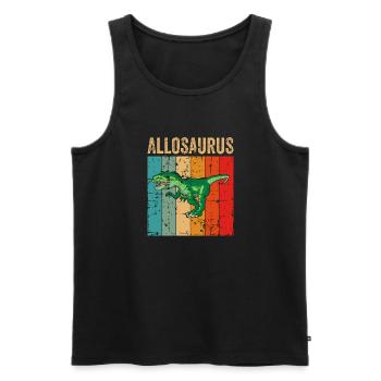 Allosaurus Dinosaure Enfants Dino Cadeau - Débardeur bio Premium Homme - noir - Devant - Michal (187cm)