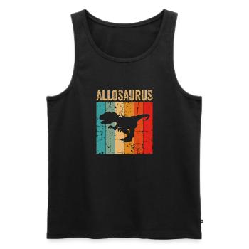 Allosaurus Dinosaure Enfants Dino Cadeau - Débardeur bio Premium Homme - noir - Devant - Michal (187cm)