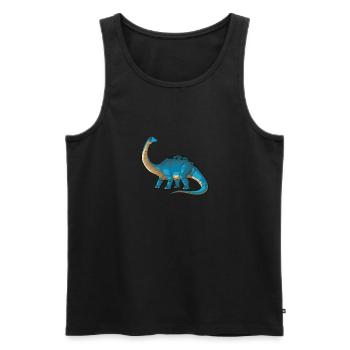 Brontosaurus Dinosaure Enfants Dino Cadeau - Débardeur bio Premium Homme - noir - Devant - Michal (187cm)