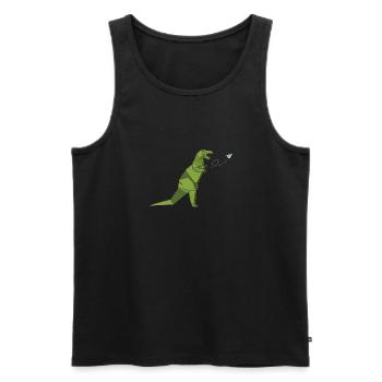 Origami Japanese Art Folding Crane Paper - Men's Premium Organic Tank Top - black - Front - AI Model Male 178 light (178cm)