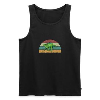 Fukuisaurus Dinosaur Children Dino Gift - Men's Premium Organic Tank Top - black - Front - Michal (187cm)