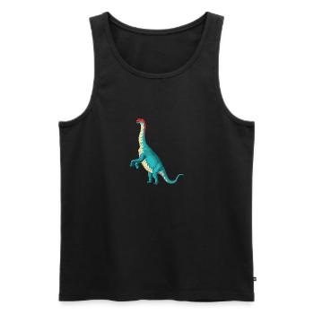 Jobaria Dinosaur Children Dino Gift - Men's Premium Organic Tank Top - black - Front - Michal (187cm)
