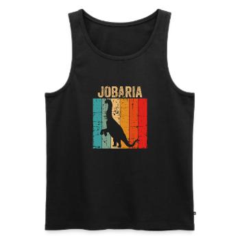 Jobaria Dinosaur Children Dino Gift - Men's Premium Organic Tank Top - black - Front - Michal (187cm)