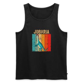 Jobaria Dinosaur Children Dino Gift - Men's Premium Organic Tank Top - black - Front - Michal (187cm)