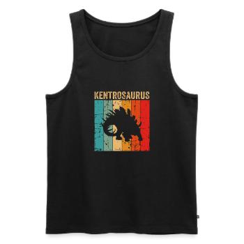 Kentrosaurus Dinosaur Children Dino Gift - Men's Premium Organic Tank Top - black - Front - Michal (187cm)