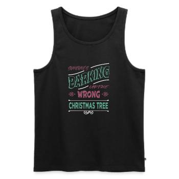 Bodybuilding 4th of july dino dino bike moon - Men's Premium Organic Tank Top - black - Front - AI Model Male 178 light (178cm)