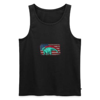 Wuerhosaurus Dinosaur Children Dino Gift - Men's Premium Organic Tank Top - black - Front - Michal (187cm)