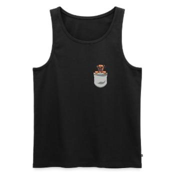 Propriétaire de chien boxeur allemand - Débardeur bio Premium Homme - noir - Devant - Michal (187cm)