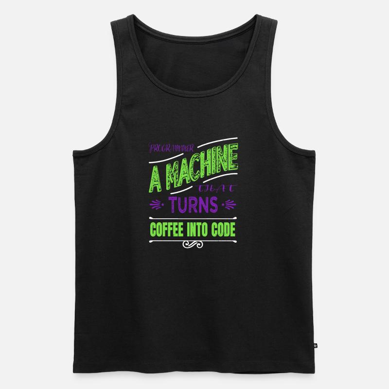 gift quote birthday present statement - Männer Premium Bio Tank Top - Schwarz