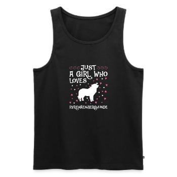 Chien de montagne des Pyrénées Chien Propriétaire de chien - Débardeur bio Premium Homme - noir - Devant - Michal (187cm)
