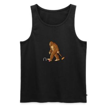 Croquet - Männer Premium Bio Tank Top - Schwarz - Vorne - AI Model Male 178 light (178cm)