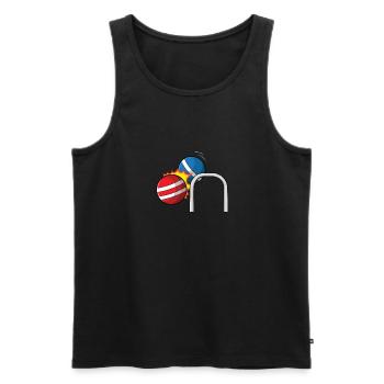 Croquet - Men's Premium Organic Tank Top - black - Front - AI Model Male 178 light (178cm)