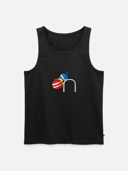 Croquet - Men's Premium Organic Tank Top - black