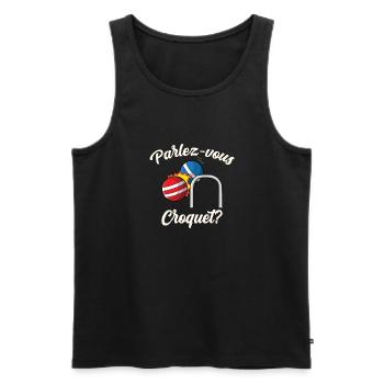 Croquet - Männer Premium Bio Tank Top - Schwarz - Vorne - Michal (187cm)