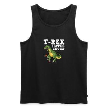 Croquet - Männer Premium Bio Tank Top - Schwarz - Vorne - AI Model Male 178 light (178cm)
