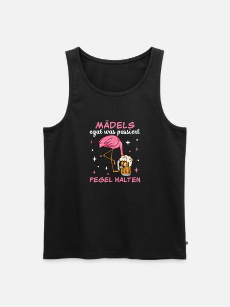 Flamingo JGA - Männer Premium Bio Tank Top - Schwarz