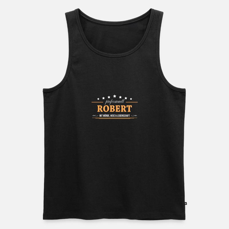 Professionell Robert Name Vorname - Männer Premium Bio Tank Top - Schwarz