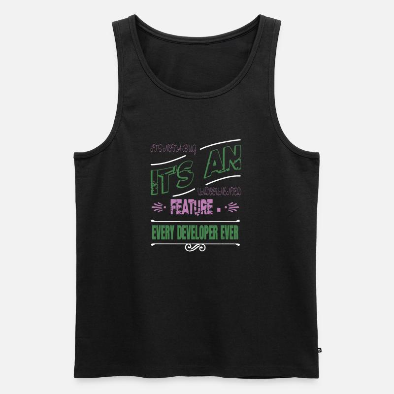 geek computer - Männer Premium Bio Tank Top - Schwarz