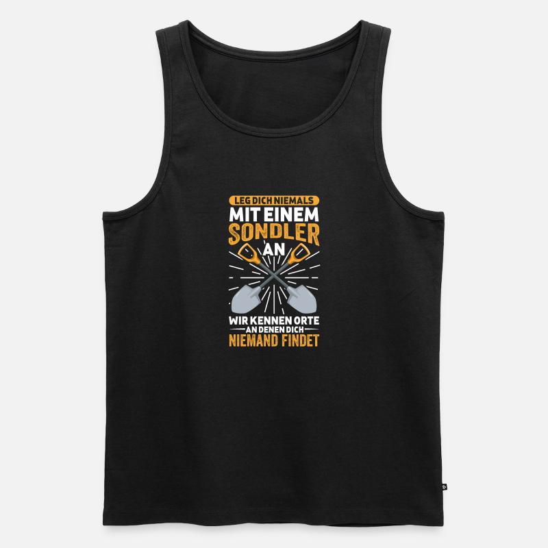 Sondeln - Männer Premium Bio Tank Top - Schwarz