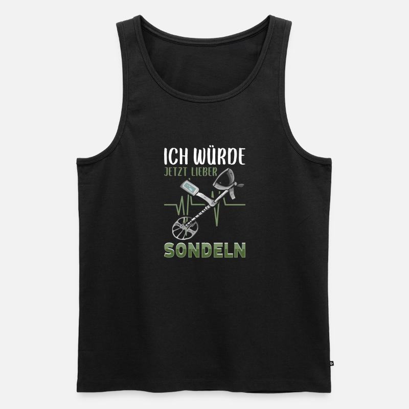 Sondeln - Männer Premium Bio Tank Top - Schwarz