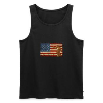 Petanque Boule Game Set Boccia - Men's Premium Organic Tank Top - black - Front - Michal (187cm)