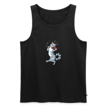 Geige Violine Viola Cello Musiker Instrument - Männer Premium Bio Tank Top - Schwarz - Vorne - AI Model Male 178 light (178cm)