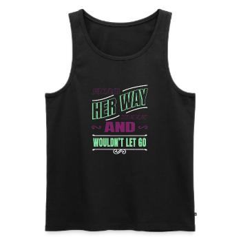 mammal joke humor rainbow cat cat humor statement - Männer Premium Bio Tank Top - Schwarz - Vorne - AI Model Male 178 light (178cm)