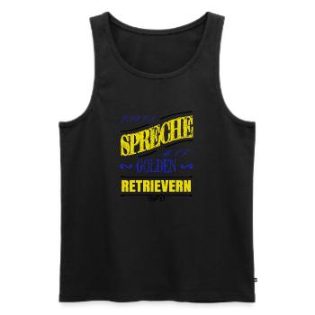 bday geburtstagsgeschenk chihuahua tier - Männer Premium Bio Tank Top - Schwarz - Vorne - Michal (187cm)