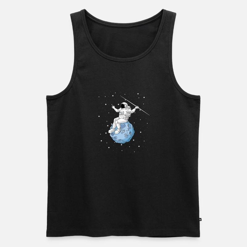 Speerwurfstrecker Leichtathletik Speerwerfer - Männer Premium Bio Tank Top - Schwarz