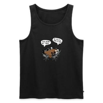 Klarinette Player Orchestra Musiker - Männer Premium Bio Tank Top - Schwarz - Vorne - Michal (187cm)