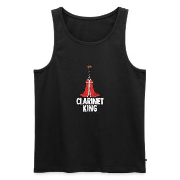 Klarinette Player Orchestra Musiker - Männer Premium Bio Tank Top - Schwarz - Vorne - Michal (187cm)