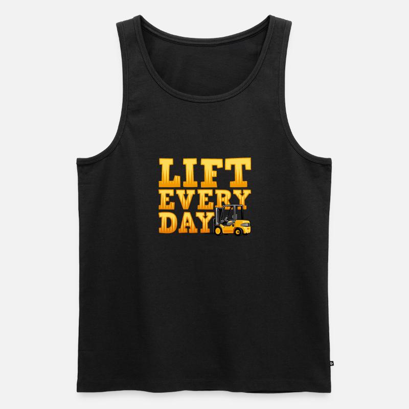 Gabelstapler - Männer Premium Bio Tank Top - Schwarz