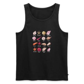 Mussel species - Men's Premium Organic Tank Top - black - Front - AI Model Male 178 light (178cm)
