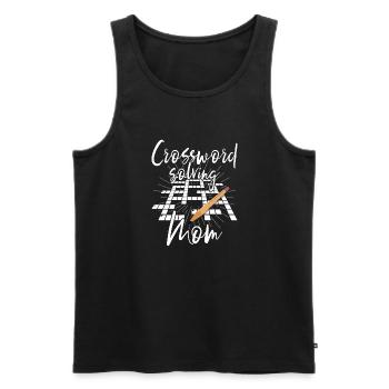 Solve crossword puzzles - Men's Premium Organic Tank Top - black - Front - Michal (187cm)