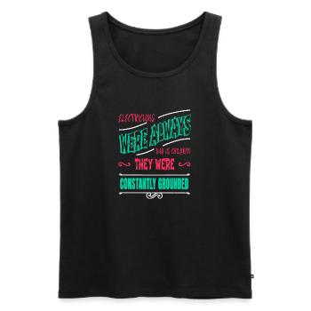 electronics job funny quote electrical engineer - Männer Premium Bio Tank Top - Schwarz - Vorne - AI Model Male 178 light (178cm)